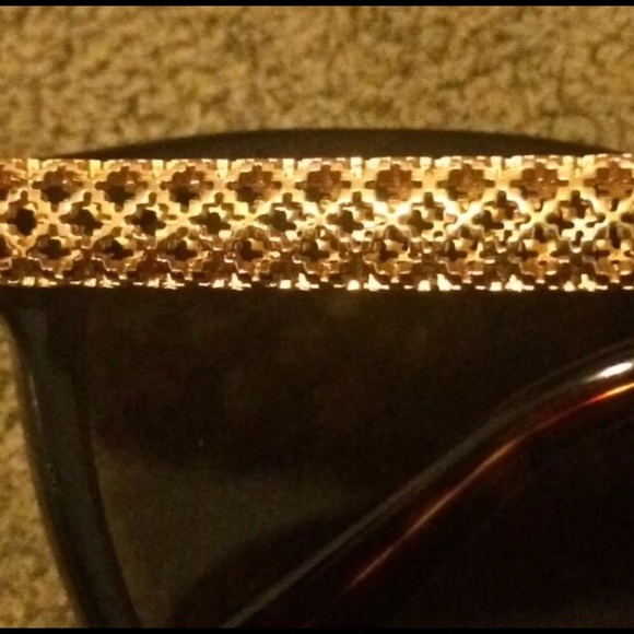 GUCCI Gold Plated CatEye Acetate Frame Sunglasses - Picture 7 of 10